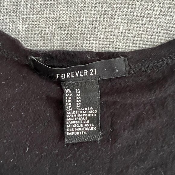 (2for$10) Forever 21 Black Leopard Studded Sleeveless Tank Top - Picture 3 of 8